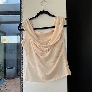 NWOT - Reformation Cello Knit Top in Cream size Large